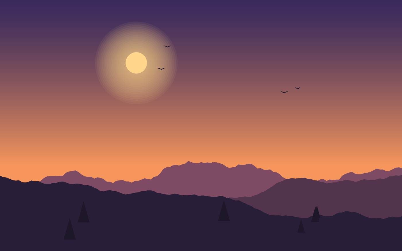 Landschaftsillustration