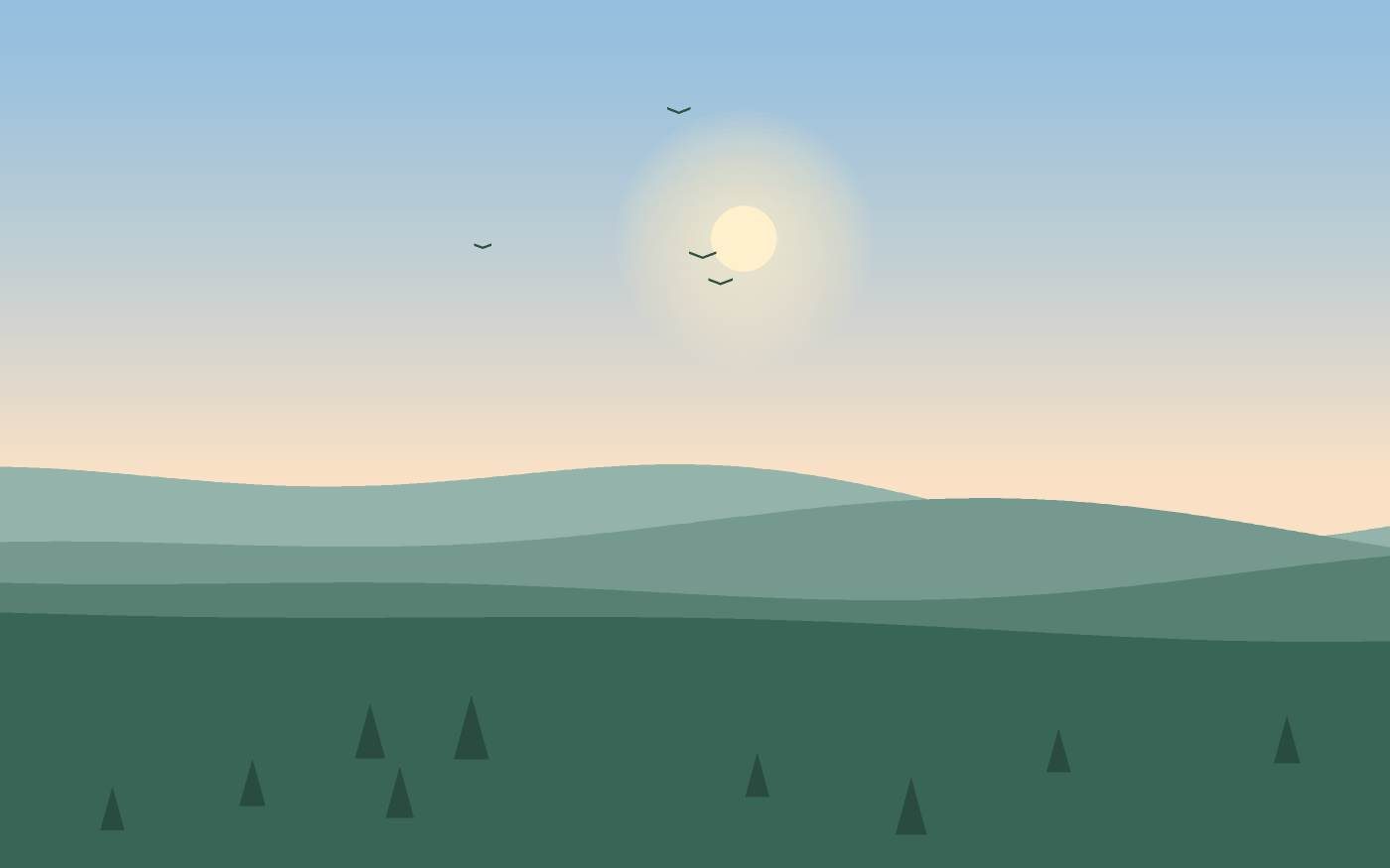 Landschapsillustratie