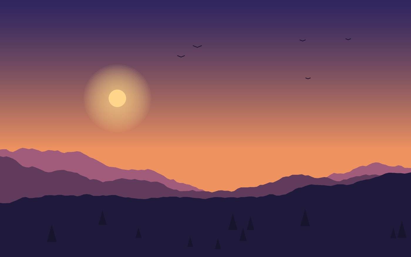 Landschaftsillustration