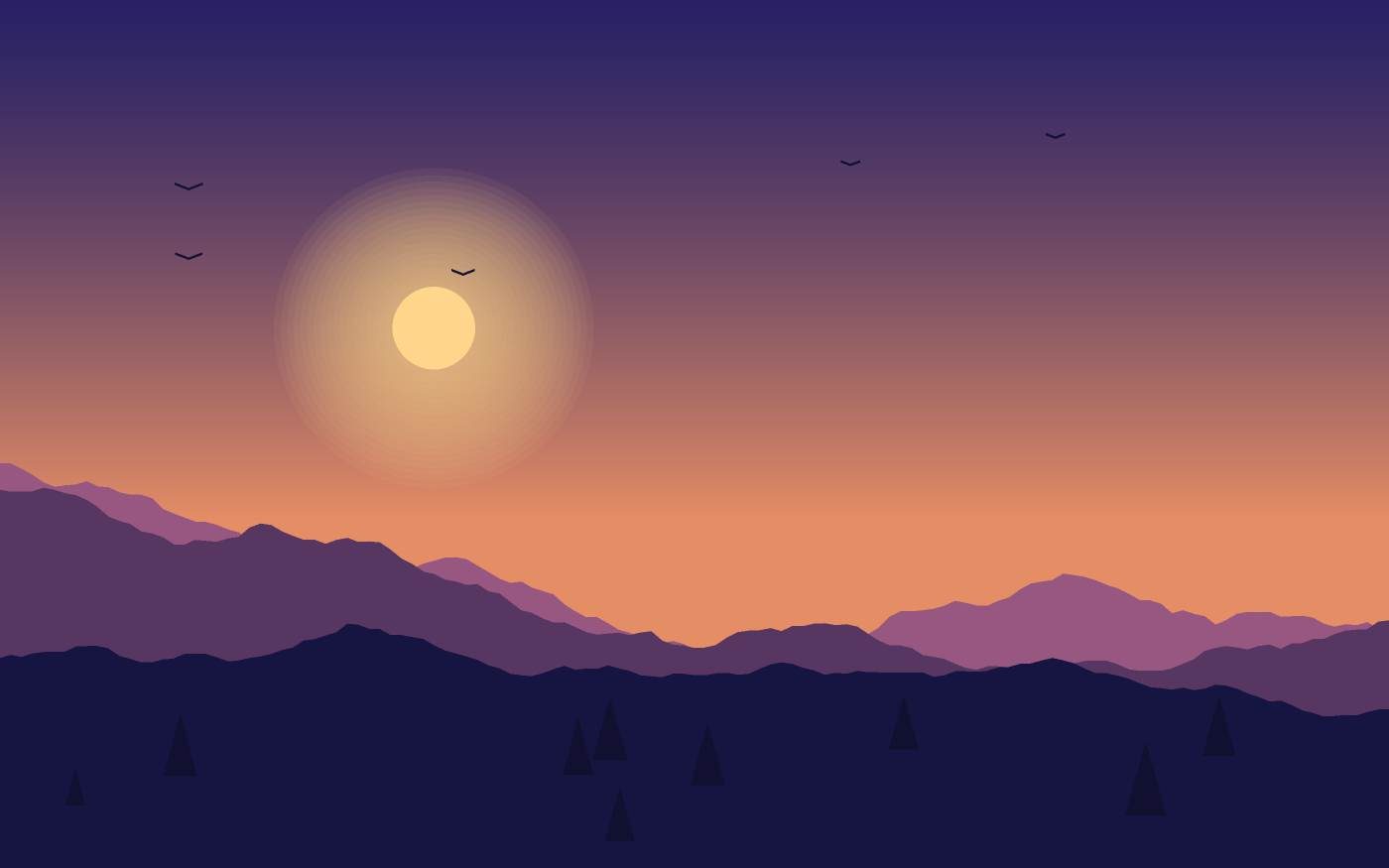 Landschaftsillustration
