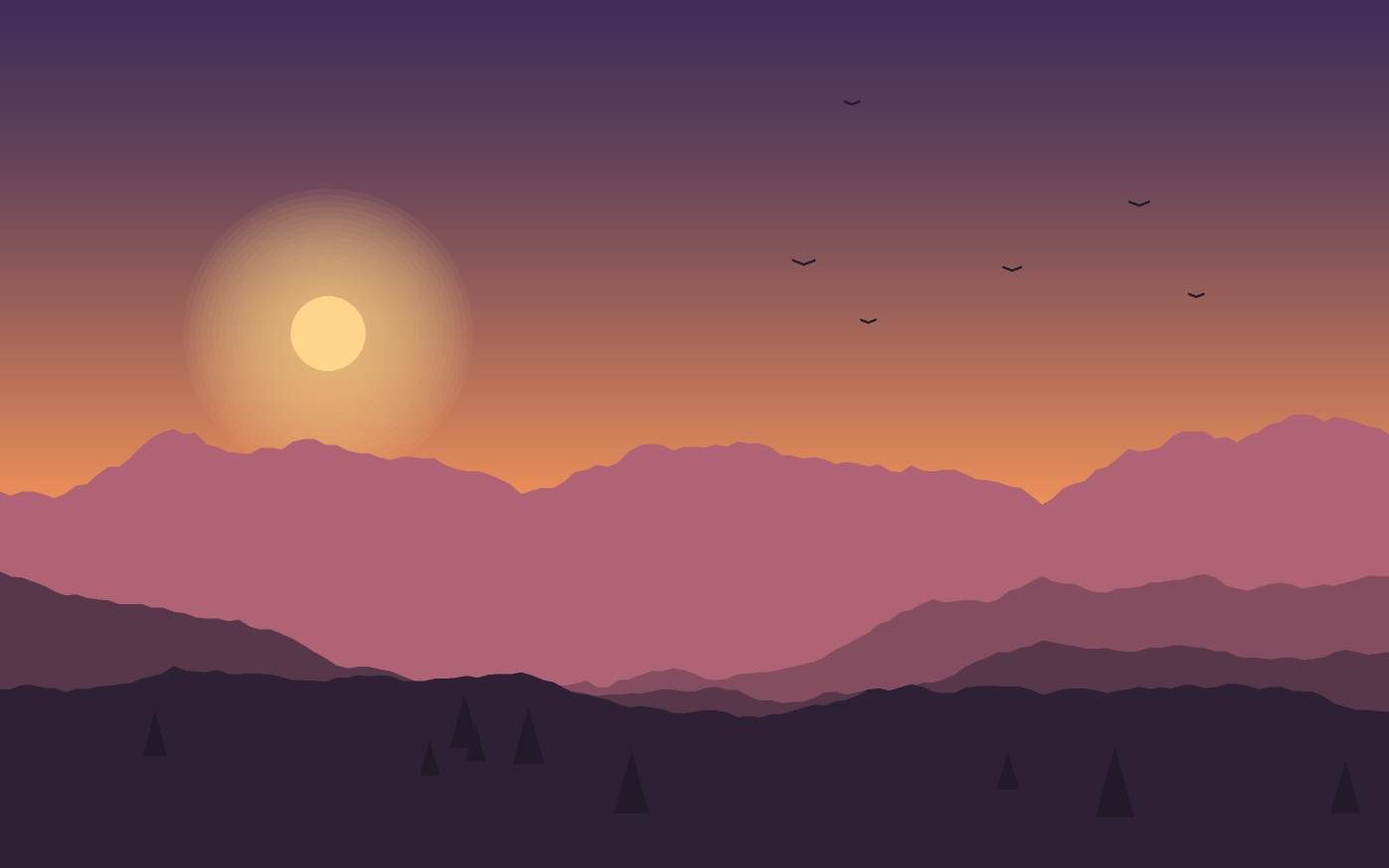 Ilustración de un paisaje