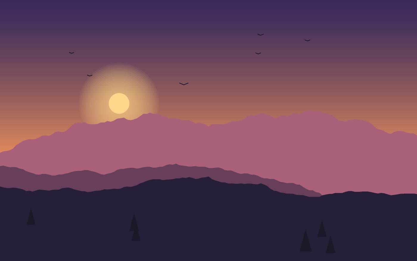Ilustración de un paisaje
