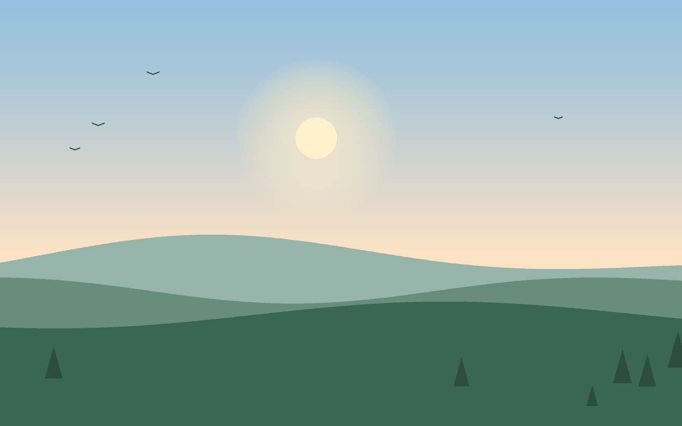 Illustrazione di un paesaggio