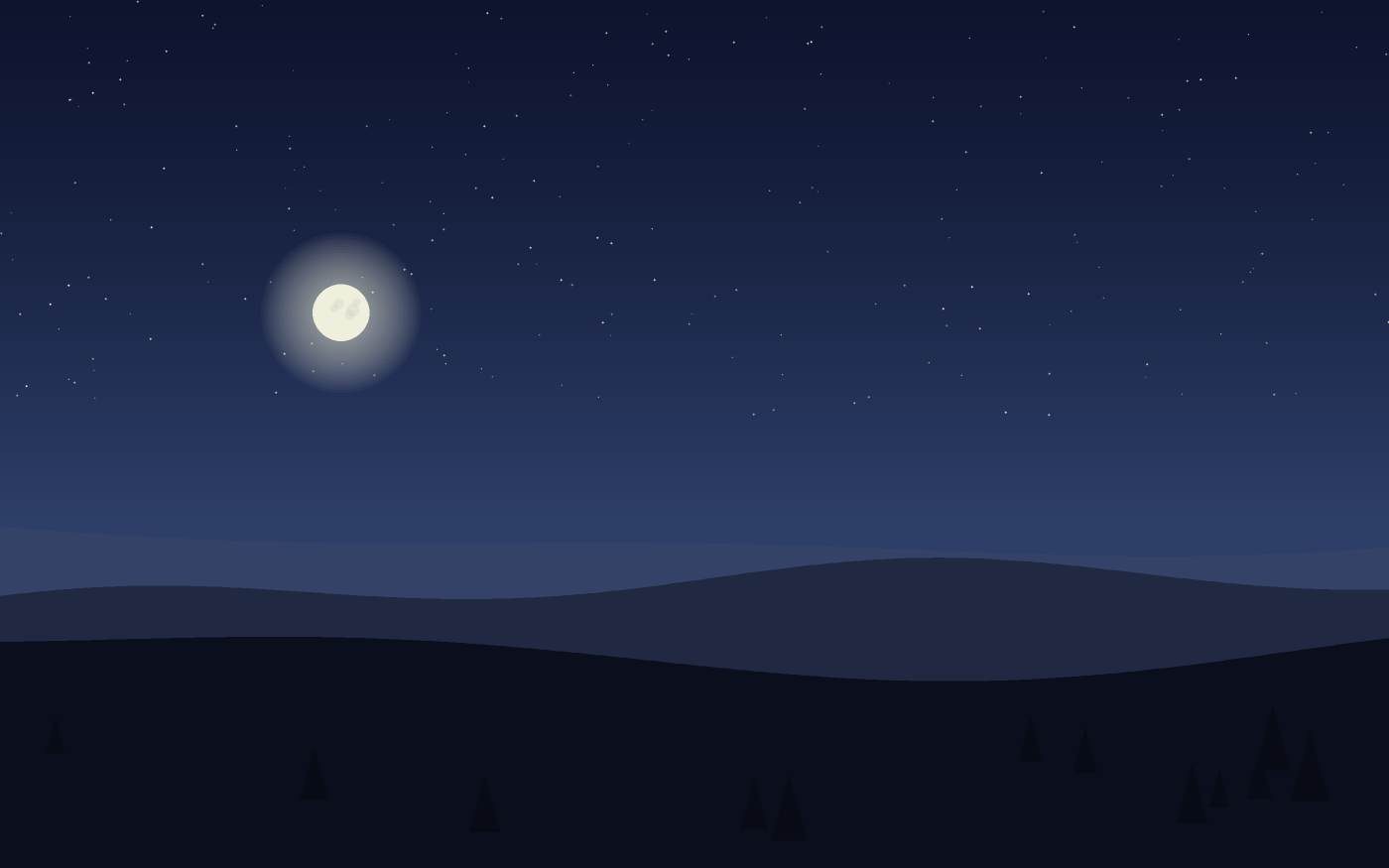 Ilustração de uma paisagem