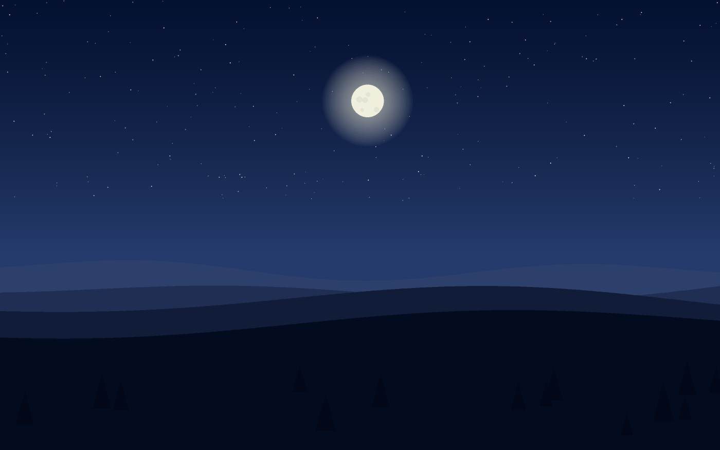 Ilustração de uma paisagem